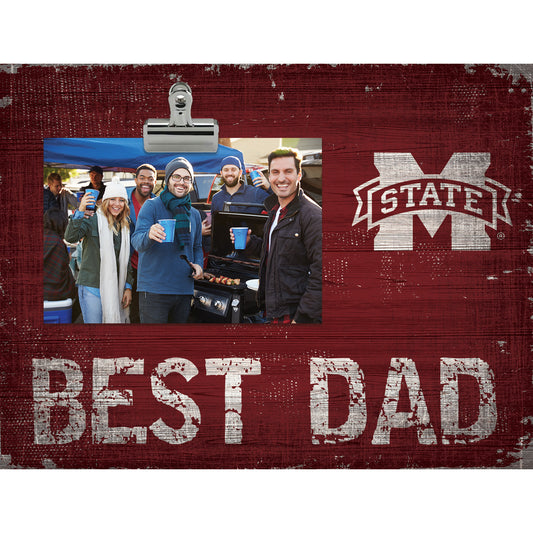 Mississippi State Bulldogs 8'' x 10.5'' Best Dad Clip Frame