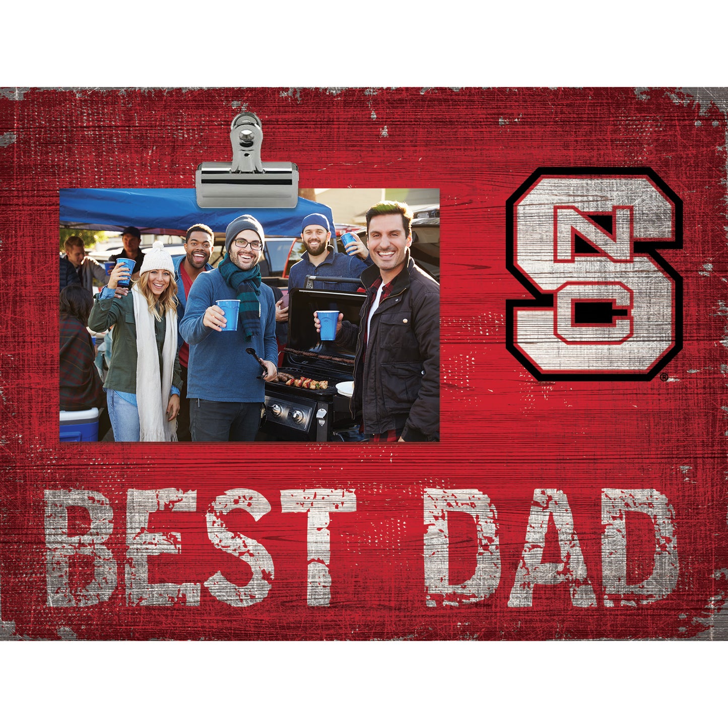 NC State Wolfpack 8'' x 10.5'' Best Dad Clip Frame