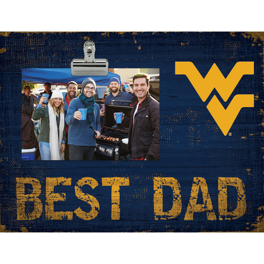 West Virginia Mountaineers 8'' x 10.5'' Best Dad Clip Frame