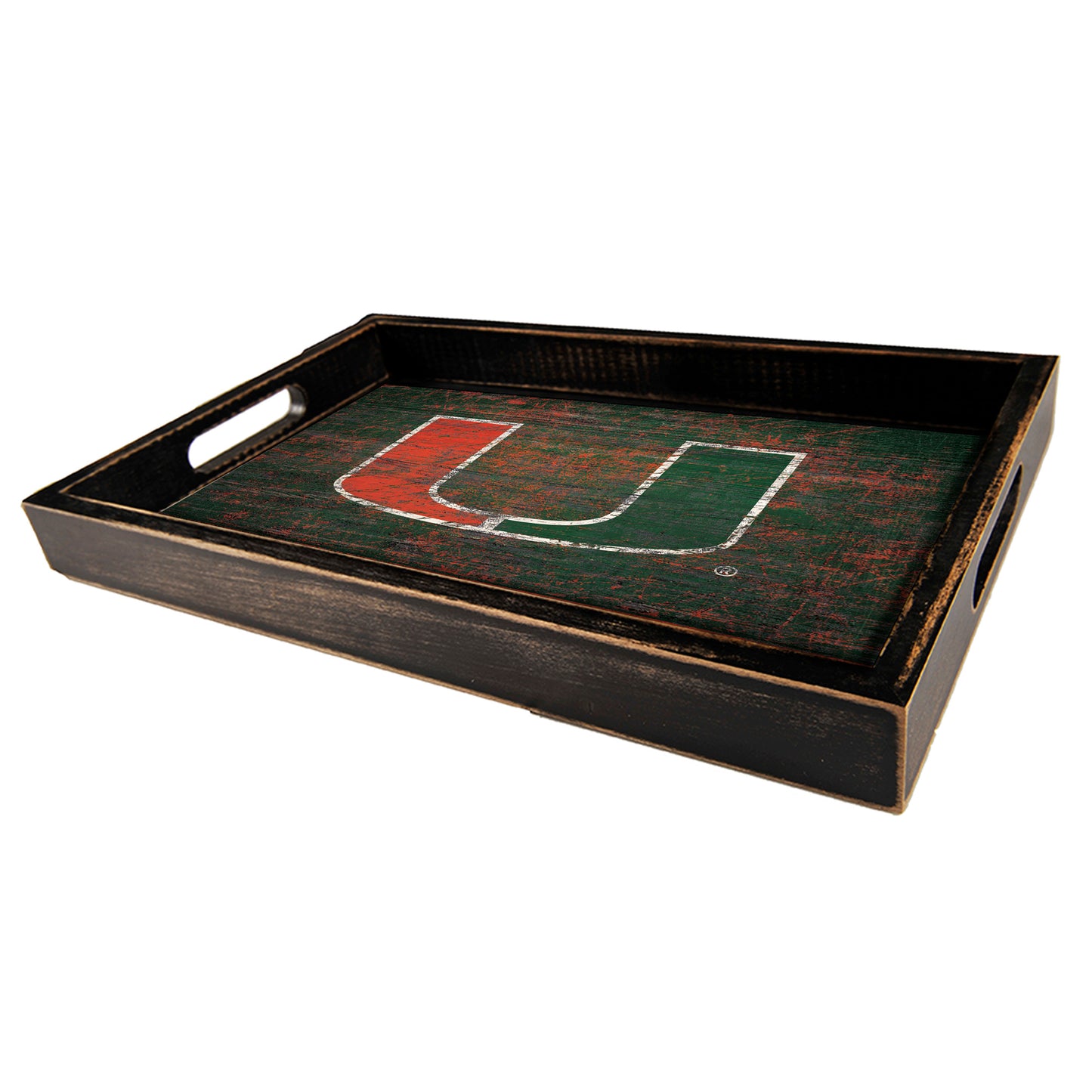 Miami Hurricanes 9'' x 15'' Team Color Tray