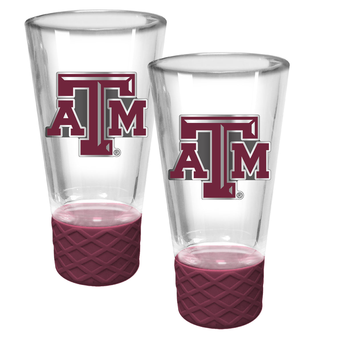 Texas A&M Aggies 2-Pack 4oz. Cheer Shot Set with Silicone Grip