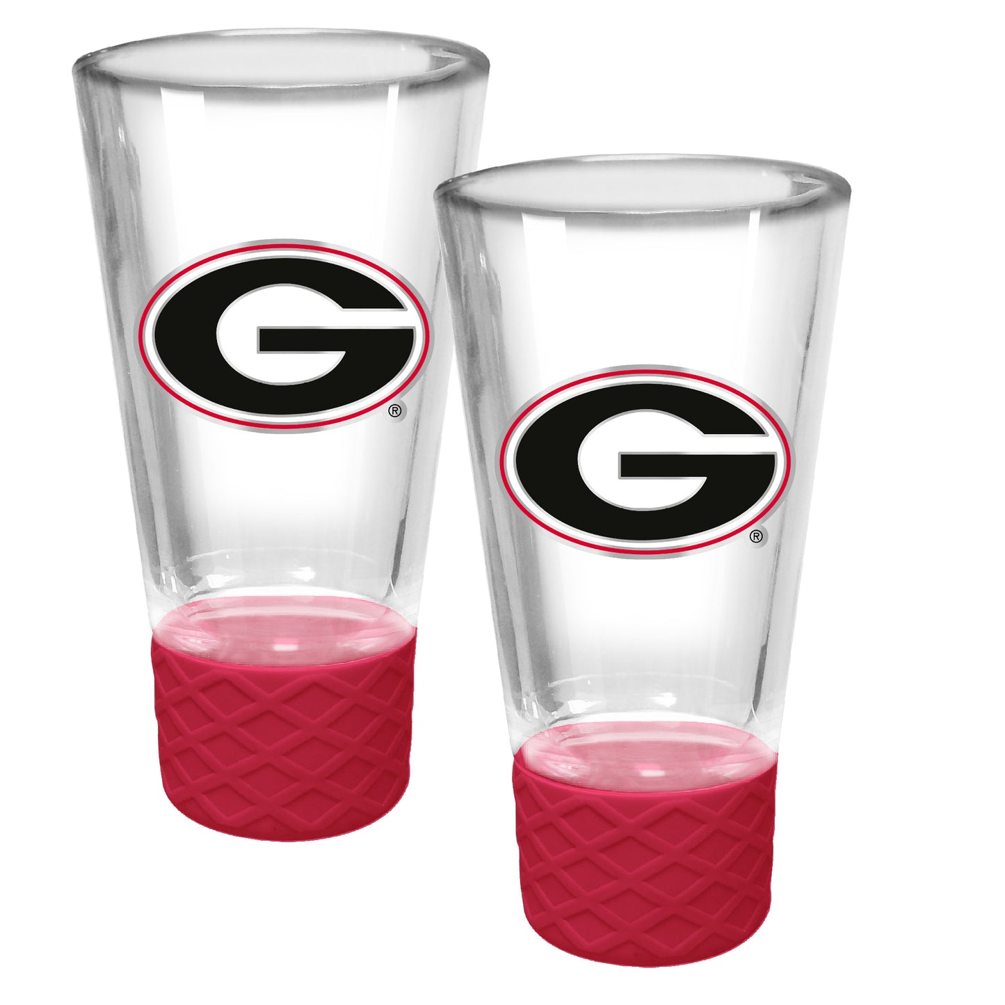 Georgia Bulldogs 2-Pack 4oz. Cheer Shot Set with Silicone Grip