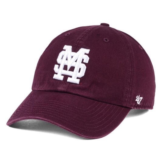 Men's '47 Maroon Mississippi State Bulldogs Vintage Clean Up Adjustable Hat