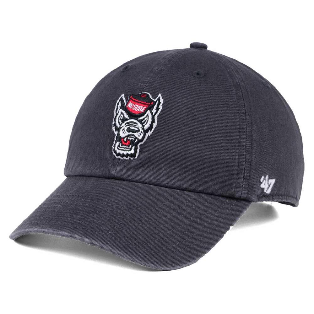 Men's '47 Charcoal NC State Wolfpack Vintage Clean Up Adjustable Hat