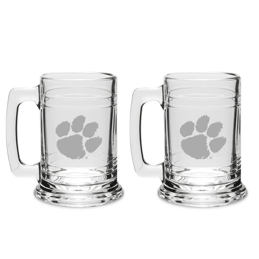 Clemson Tigers 2-Piece 15oz. Colonial Tankard Set