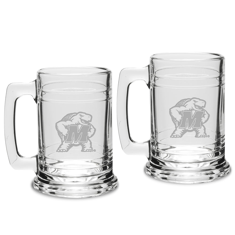 Maryland Terrapins 2-Piece 15oz. Colonial Tankard Set