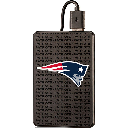 New England Patriots Text Backed 2000 mAh Credit Card Powerbank