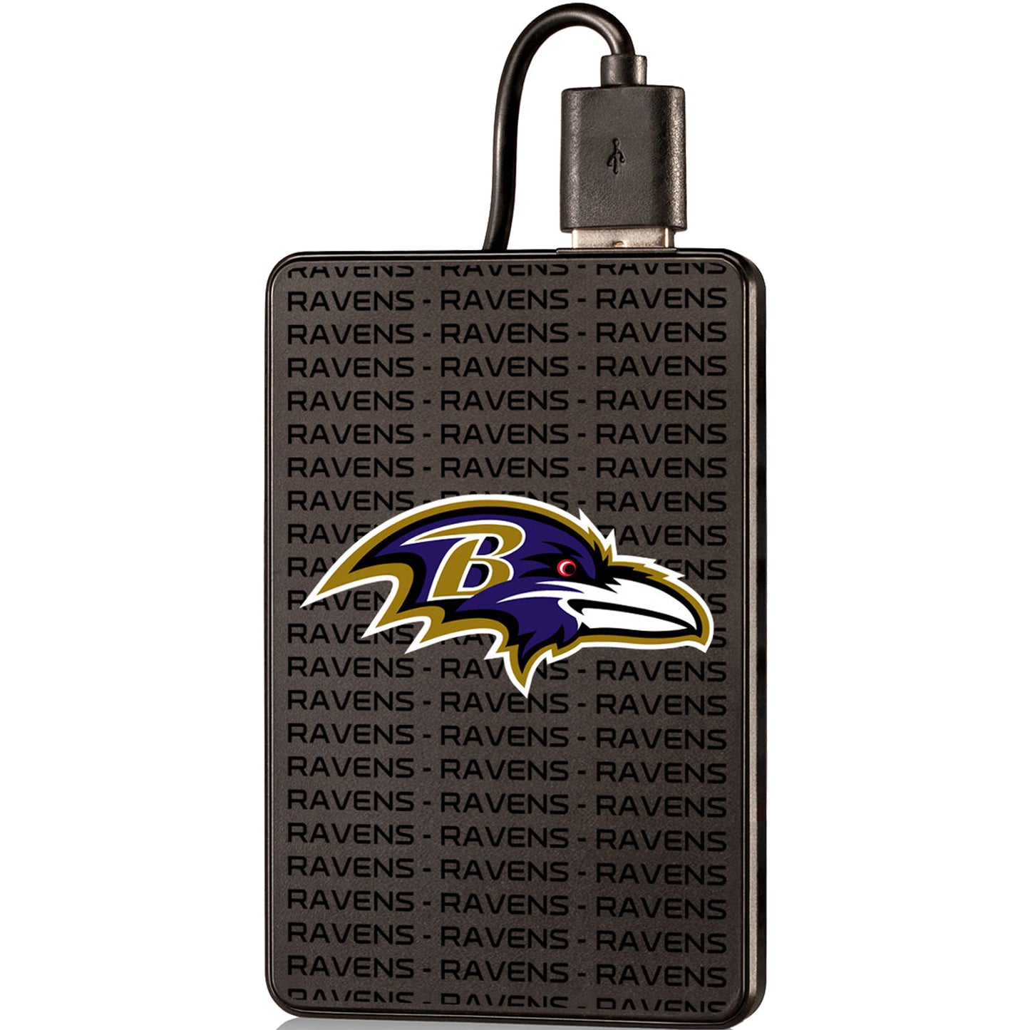 Baltimore Ravens Text Backed 2000 mAh Credit Card Powerbank