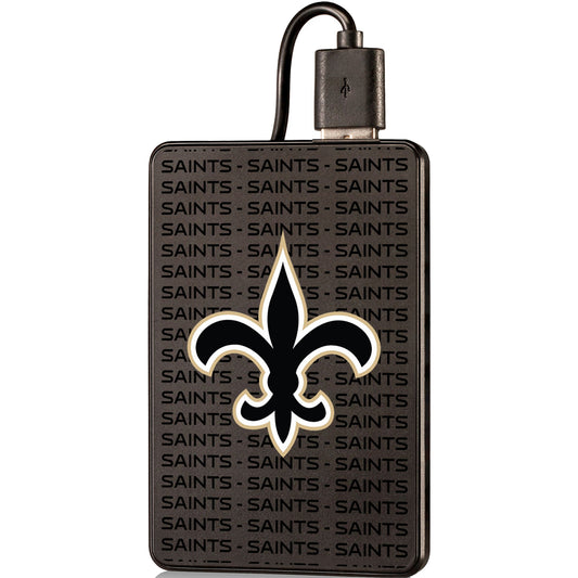 New Orleans Saints Text Backed 2000 mAh Credit Card Powerbank