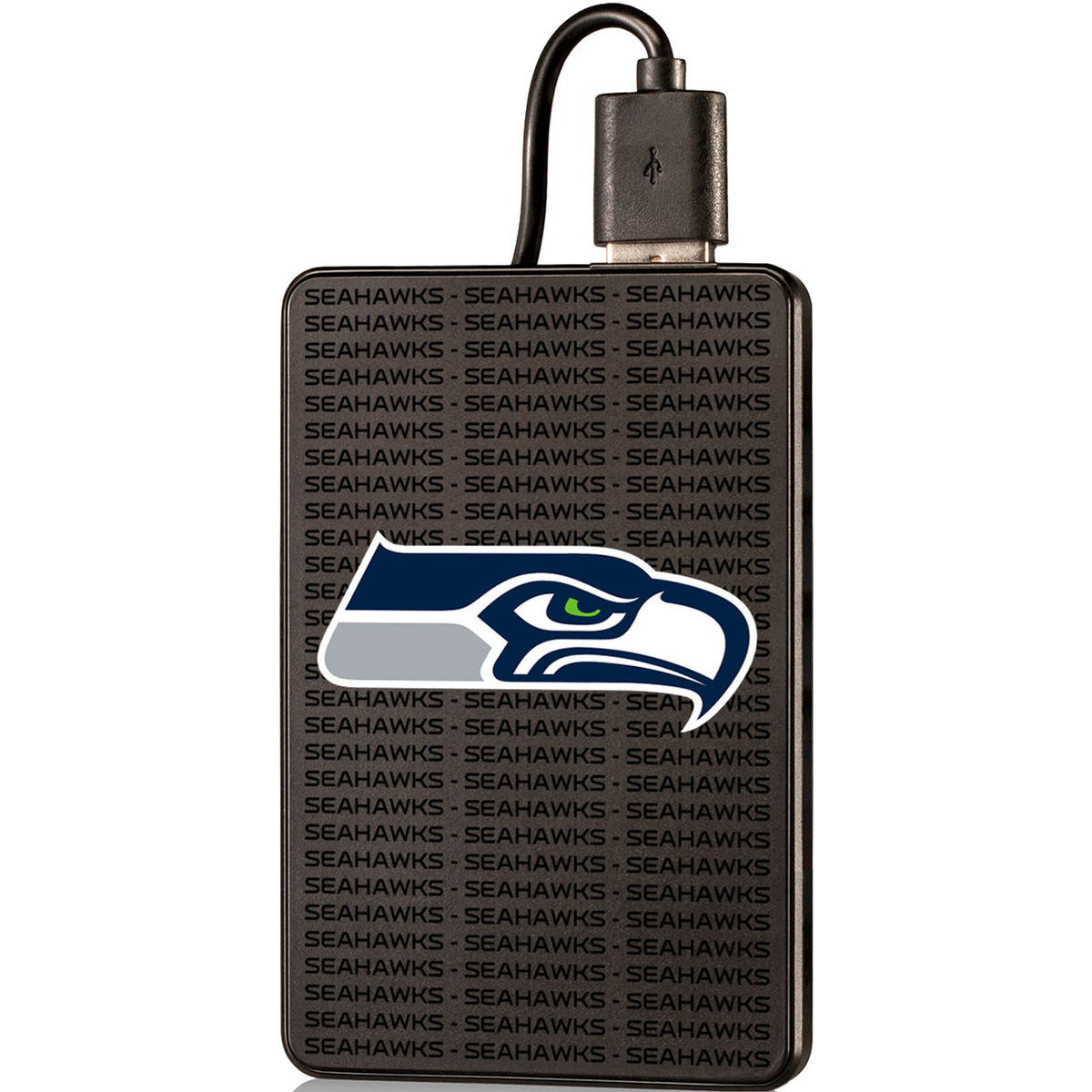 Seattle Seahawks Text Backed 2000 mAh Credit Card Powerbank