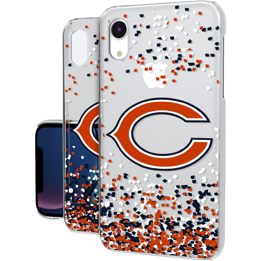 Chicago Bears iPhone Clear Case with Confetti Design