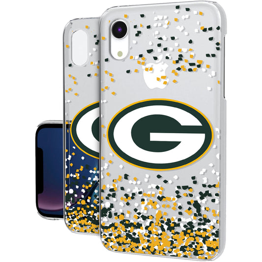 Green Bay Packers iPhone Clear Case with Confetti Design