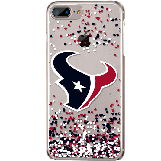 Houston Texans iPhone Clear Case with Confetti Design