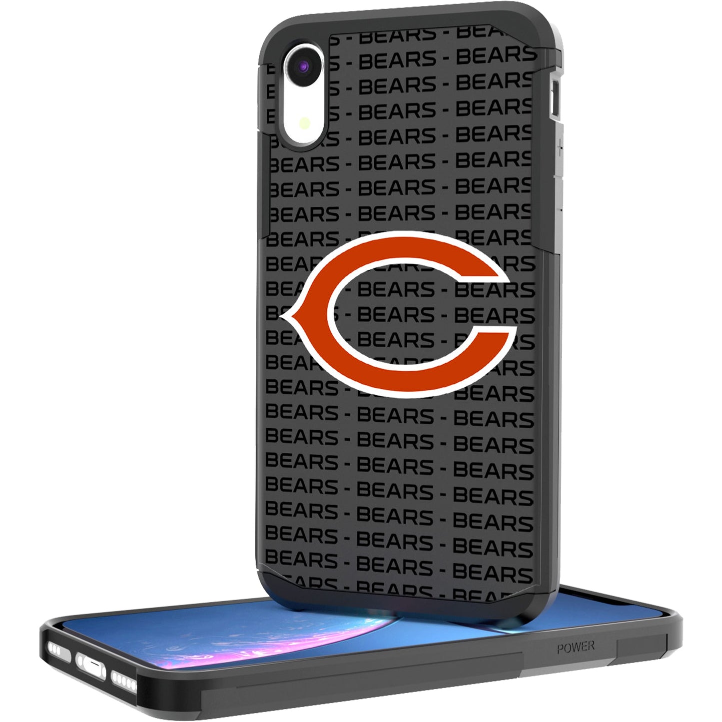 Chicago Bears iPhone Rugged Case with Text Design