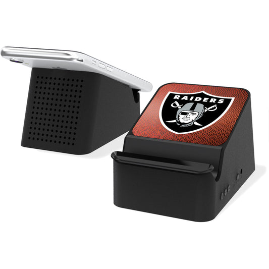 Las Vegas Raiders Wireless Charging Station & Bluetooth Speaker