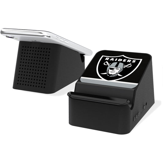 Las Vegas Raiders Wireless Charging Station and Bluetooth Speaker