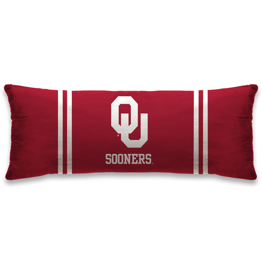 Oklahoma Sooners 20'' x 48'' Plush Bed Pillow