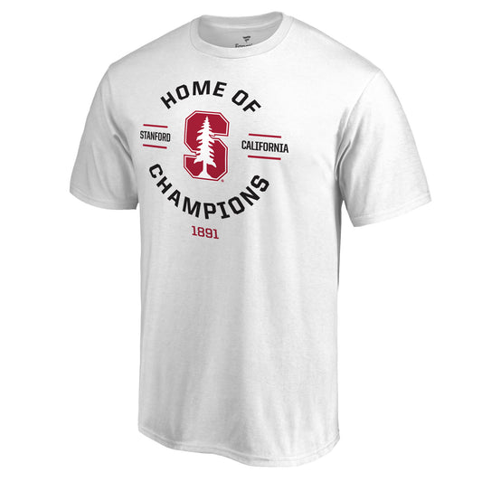 Stanford Cardinal Home of Champions Team T-Shirt - White