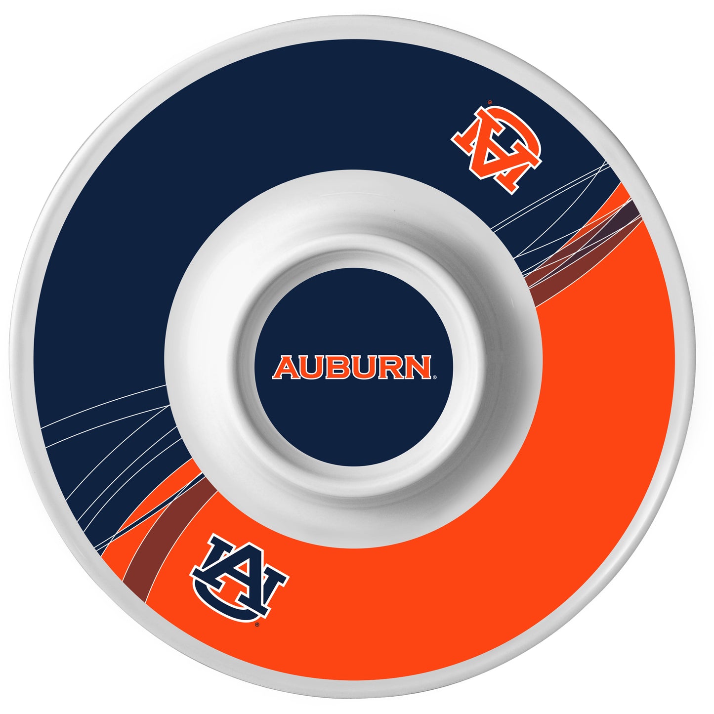 Auburn Tigers Dynamic Chip & Dip Platter