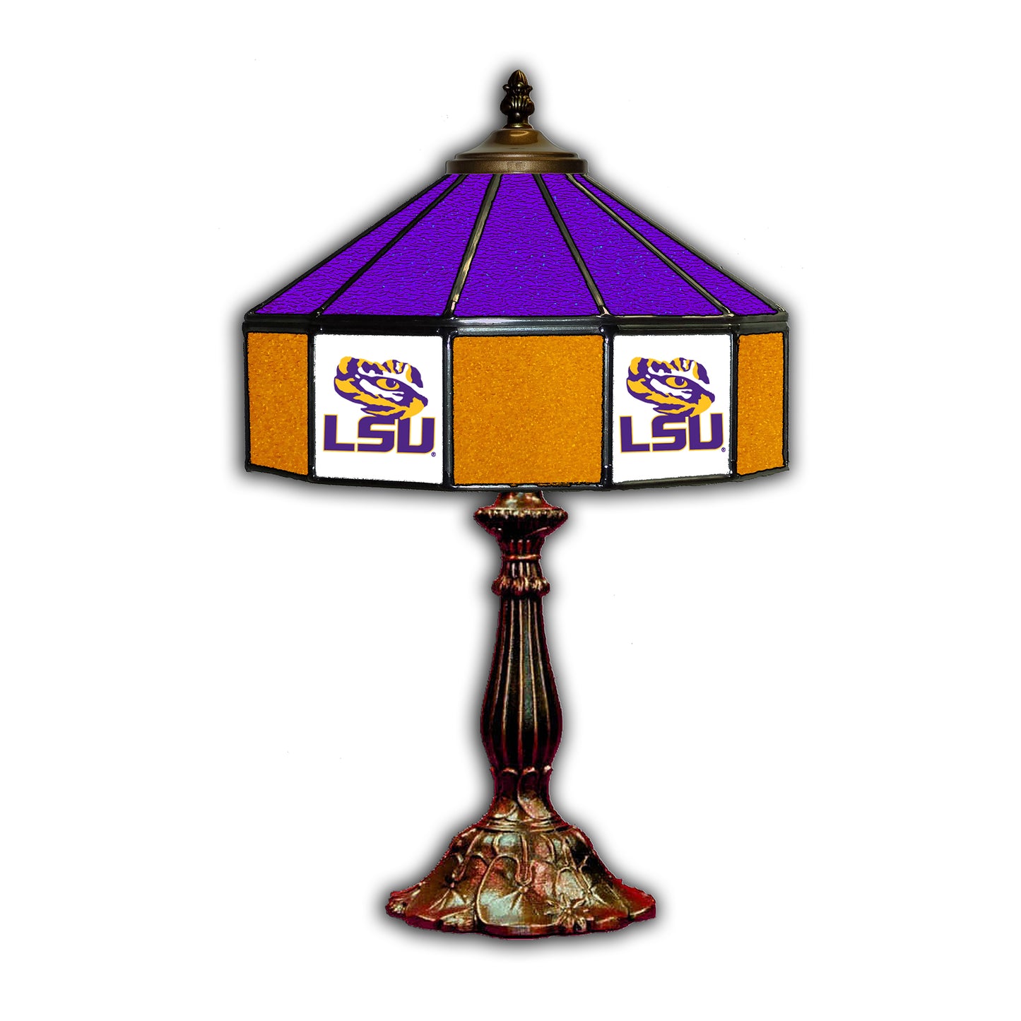 LSU Tigers 21'' Glass Table Lamp