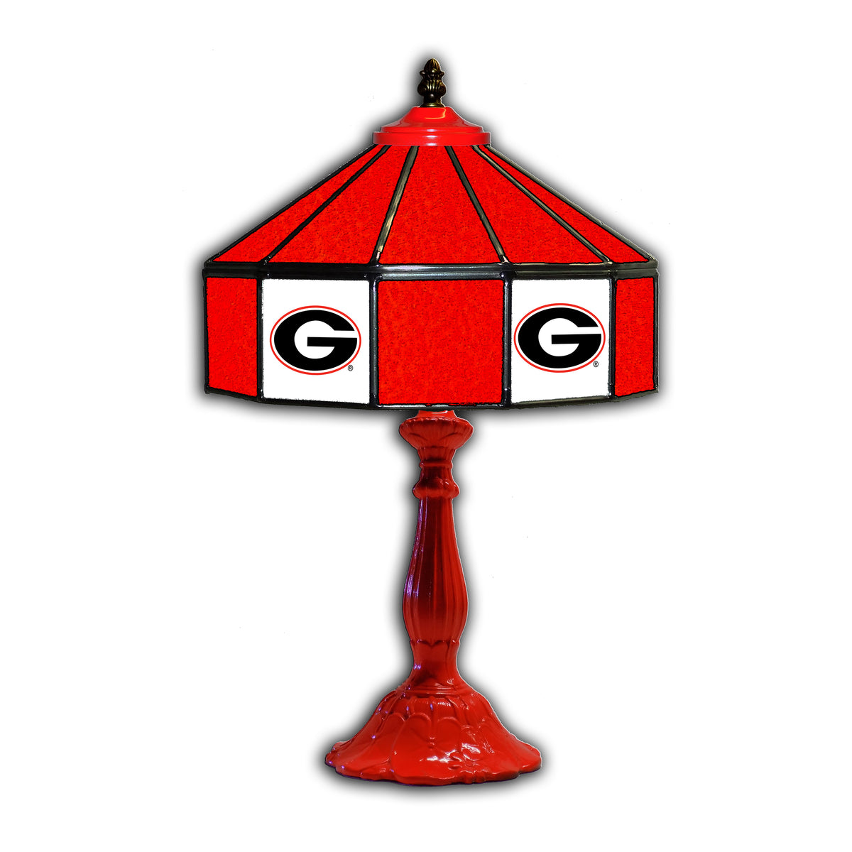 Georgia Bulldogs 21'' Glass Table Lamp