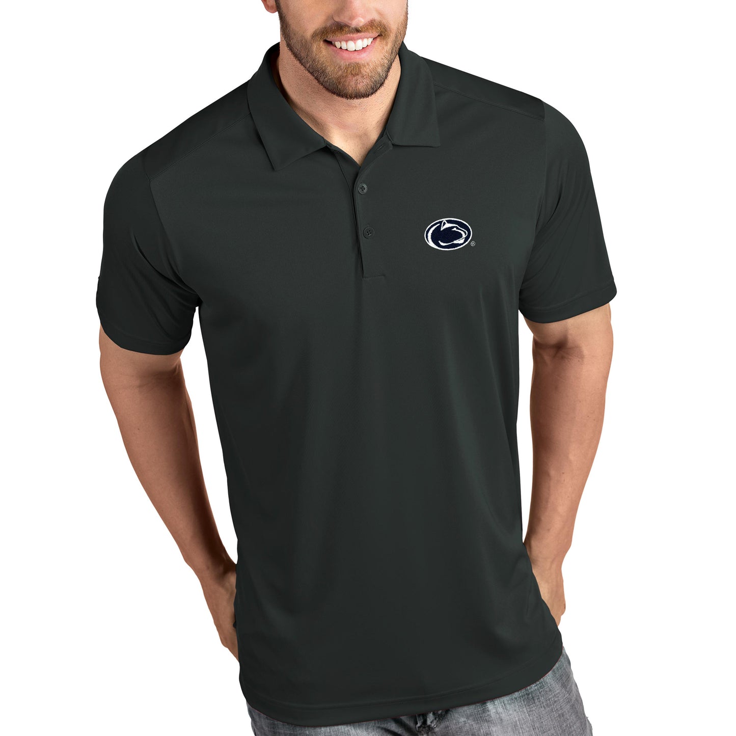 Penn State Nittany Lions Antigua Tribute Polo - Charcoal