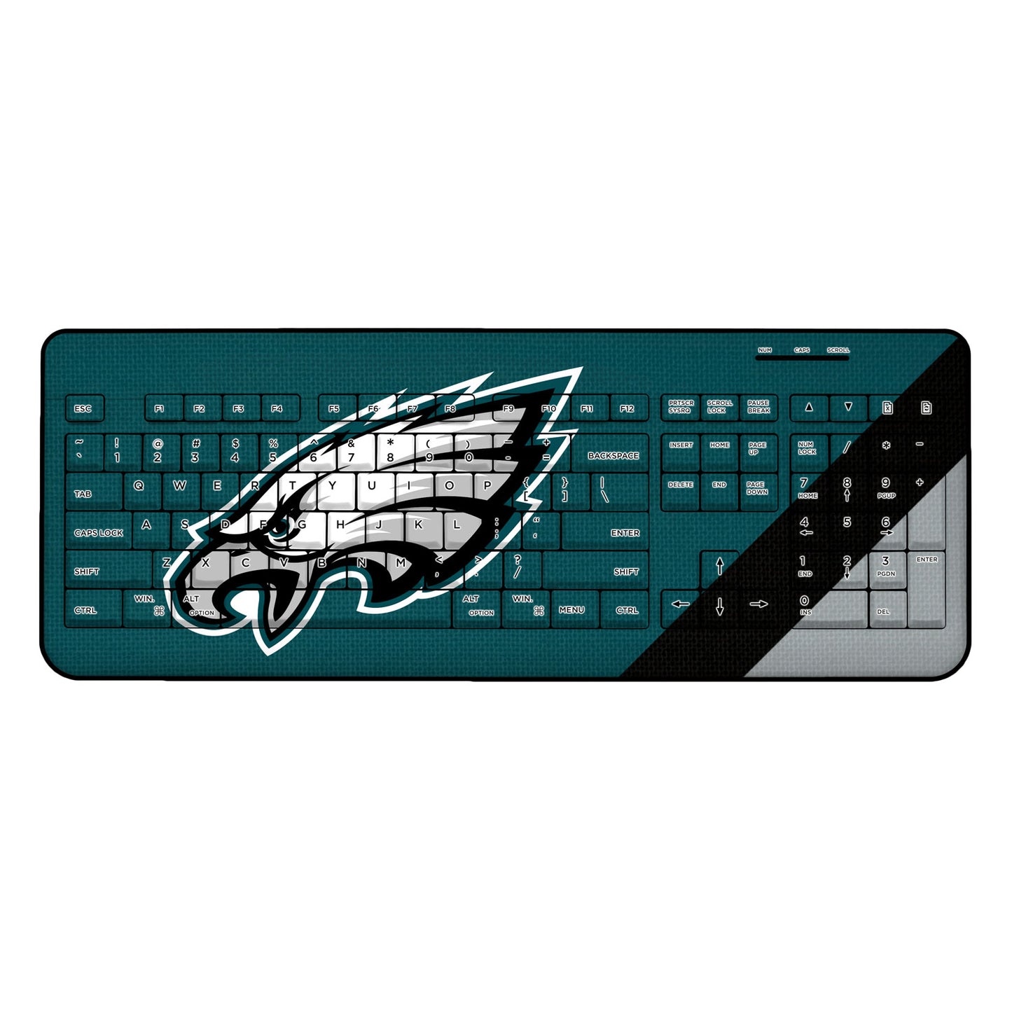 Philadelphia Eagles Diagonal Stripe Wireless Keyboard