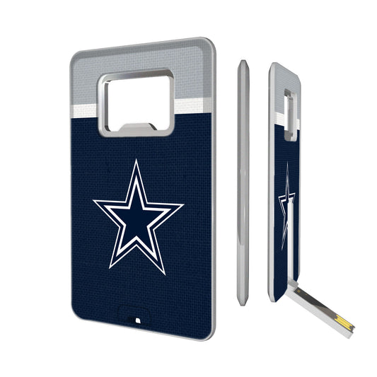 Dallas Cowboys Striped Credit Card USB Drive & Bottle Opener