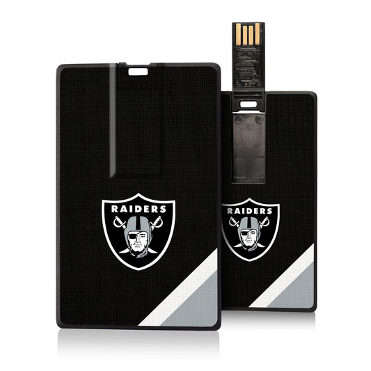 Las Vegas Raiders Diagonal Stripe Credit Card USB Drive