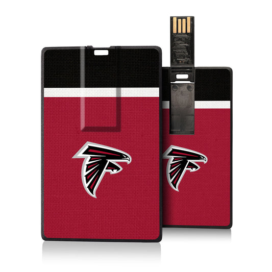 Atlanta Falcons Striped Credit Card USB Drive