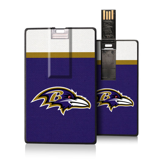 Baltimore Ravens Striped Credit Card USB Drive