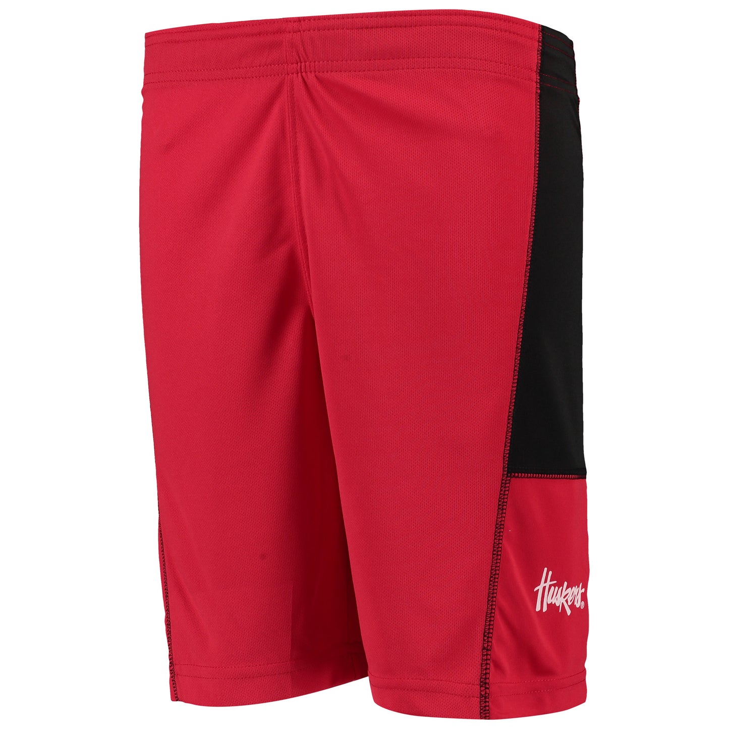 Youth Russell Scarlet Nebraska Huskers Colorblocked Training Shorts