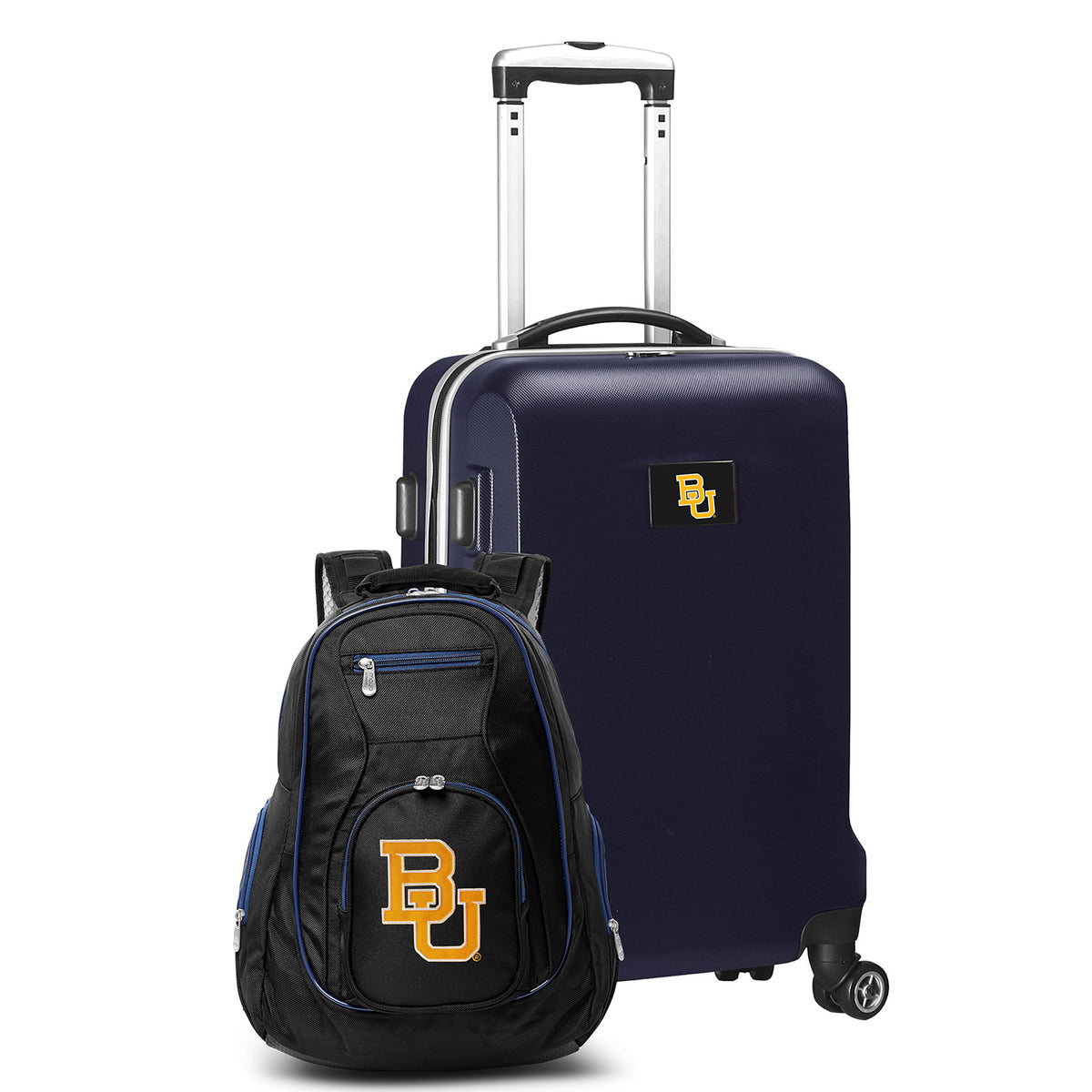 Baylor Bears Deluxe 2-Piece Backpack and Carry-On Set - Navy