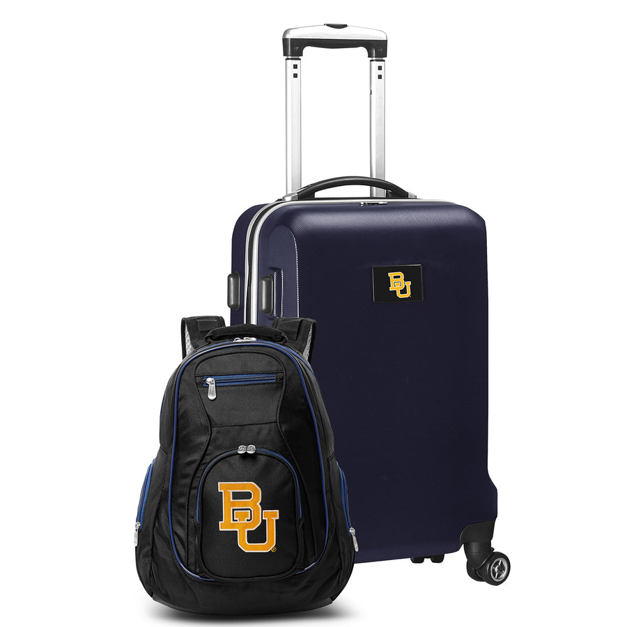 Baylor Bears Deluxe 2-Piece Backpack and Carry-On Set - Navy