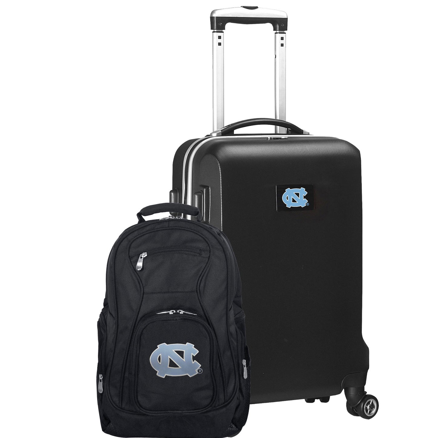 North Carolina Tar Heels Deluxe 2-Piece Backpack and Carry-On Set - Black