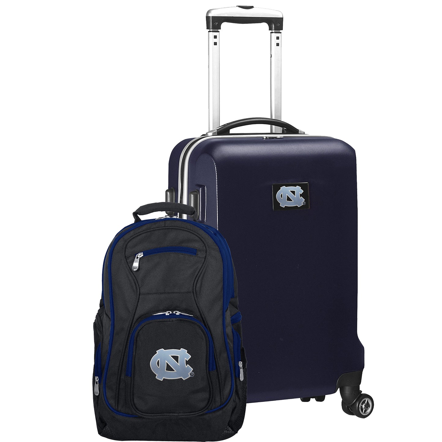 North Carolina Tar Heels Deluxe 2-Piece Backpack and Carry-On Set - Navy