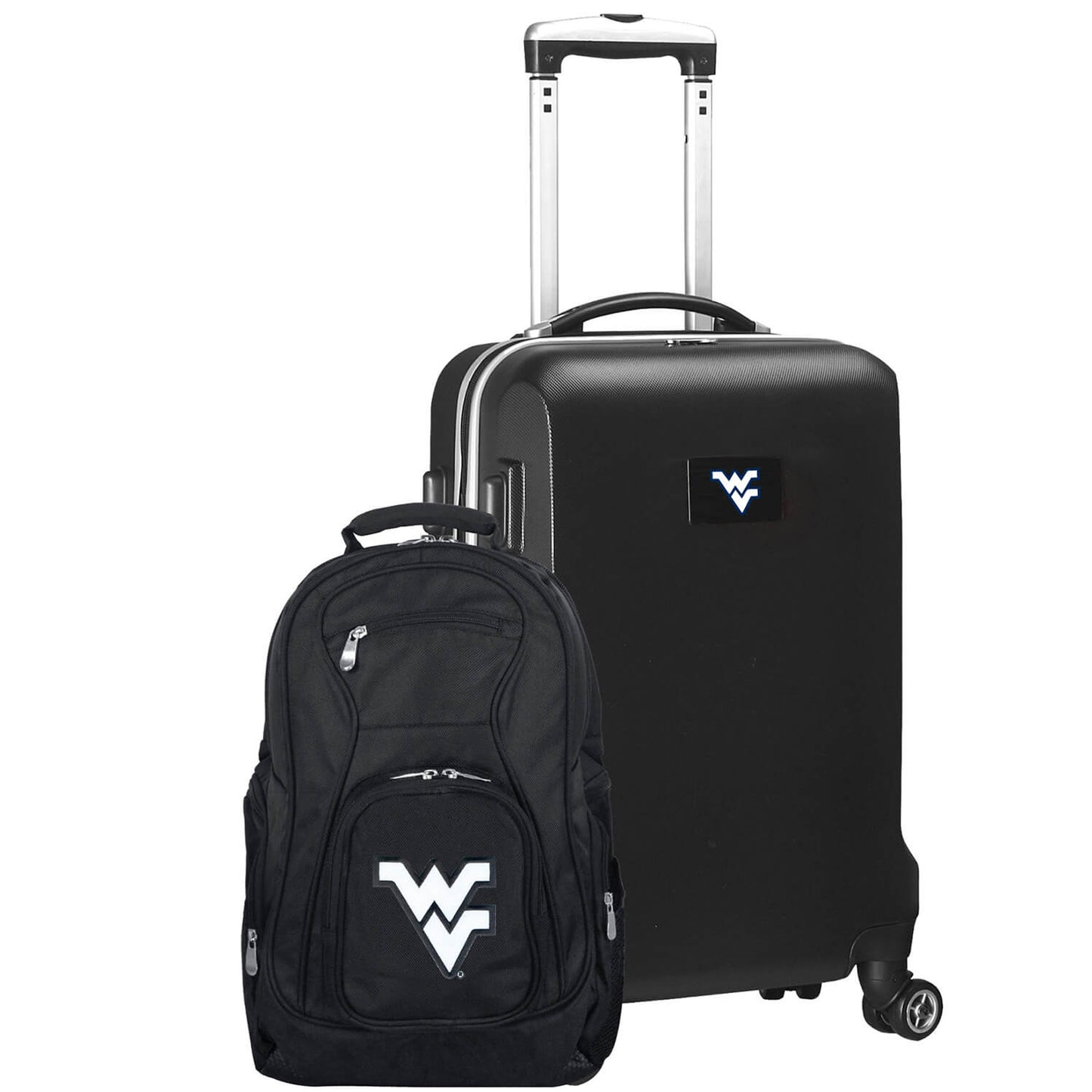 West Virginia Mountaineers Deluxe 2-Piece Backpack and Carry-On Set - Black