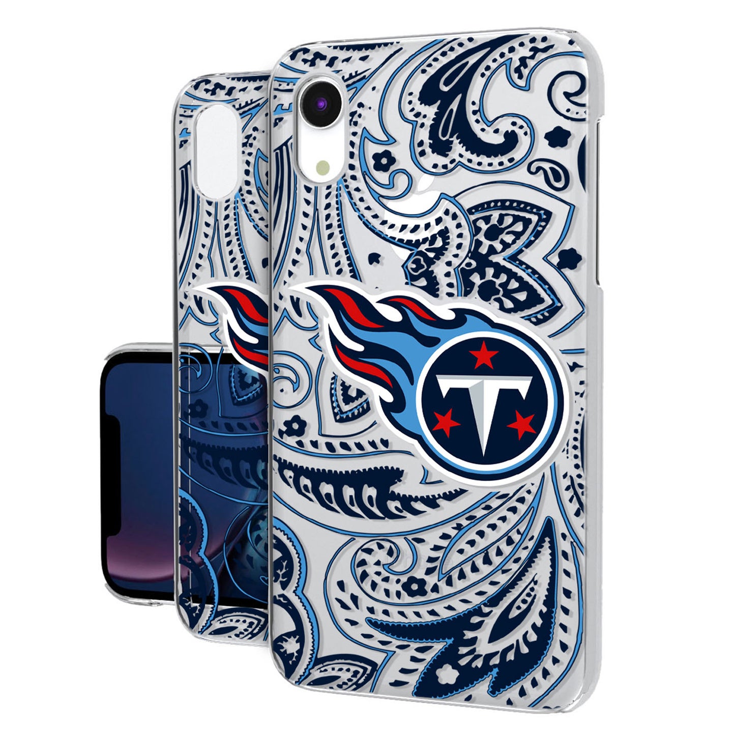 Tennessee Titans iPhone Clear Paisley Design Case