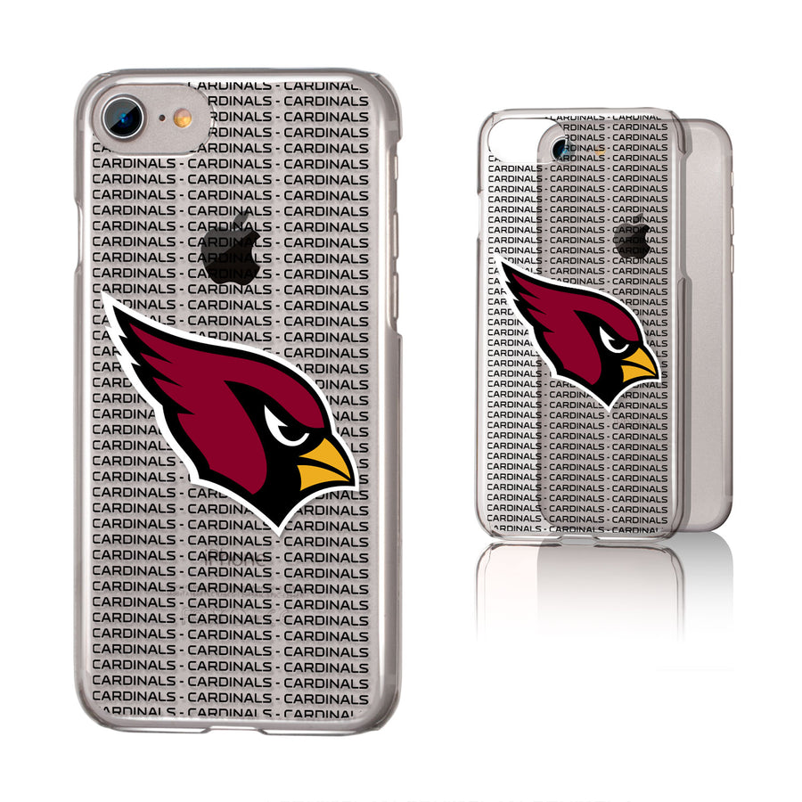 Arizona Cardinals iPhone Clear Text Backdrop Design Case