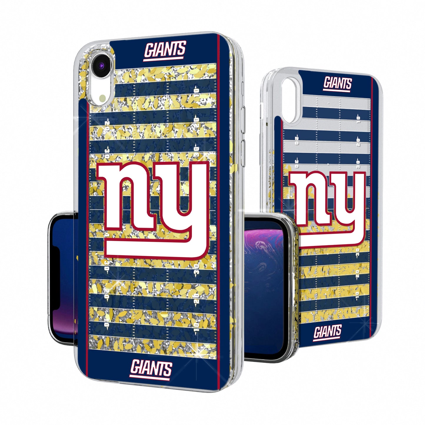 New York Giants iPhone Field Design Glitter Case