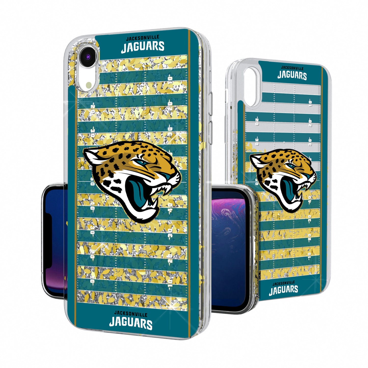 Jacksonville Jaguars iPhone Field Design Glitter Case