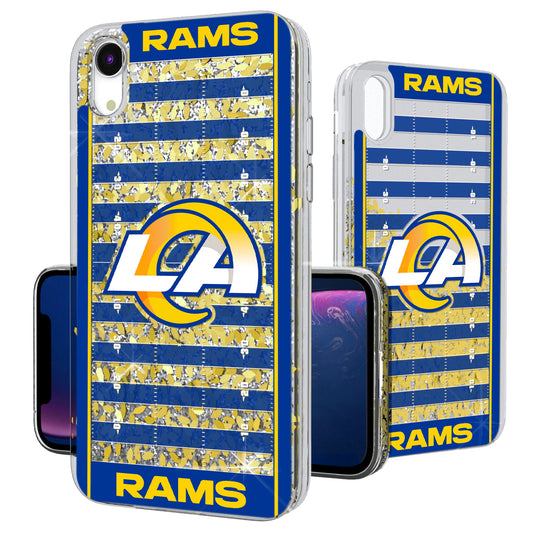 Los Angeles Rams iPhone Field Design Glitter Case