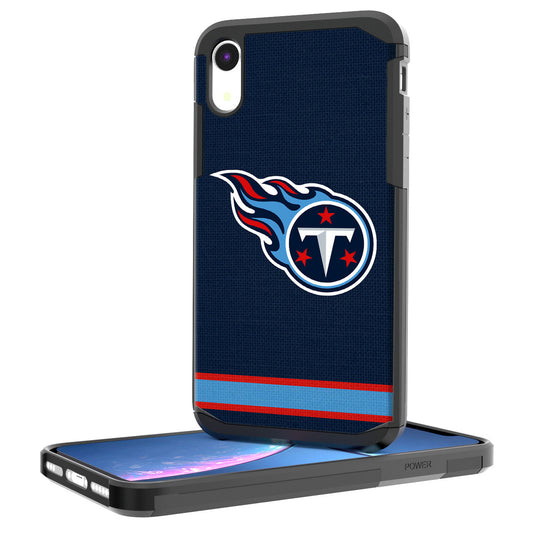 Tennessee Titans iPhone Rugged Stripe Design Case