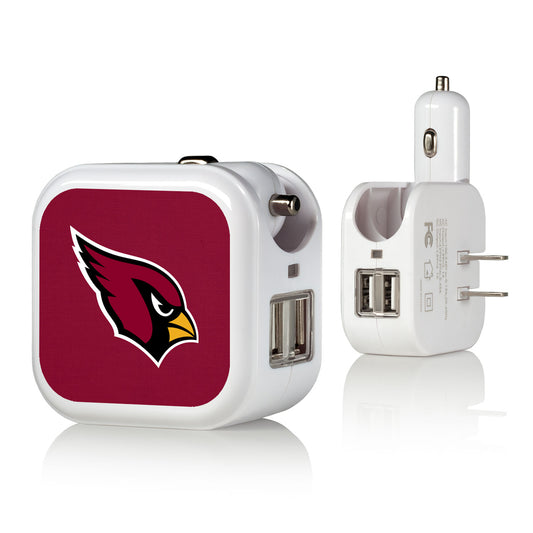 Arizona Cardinals Solid Design USB Charger