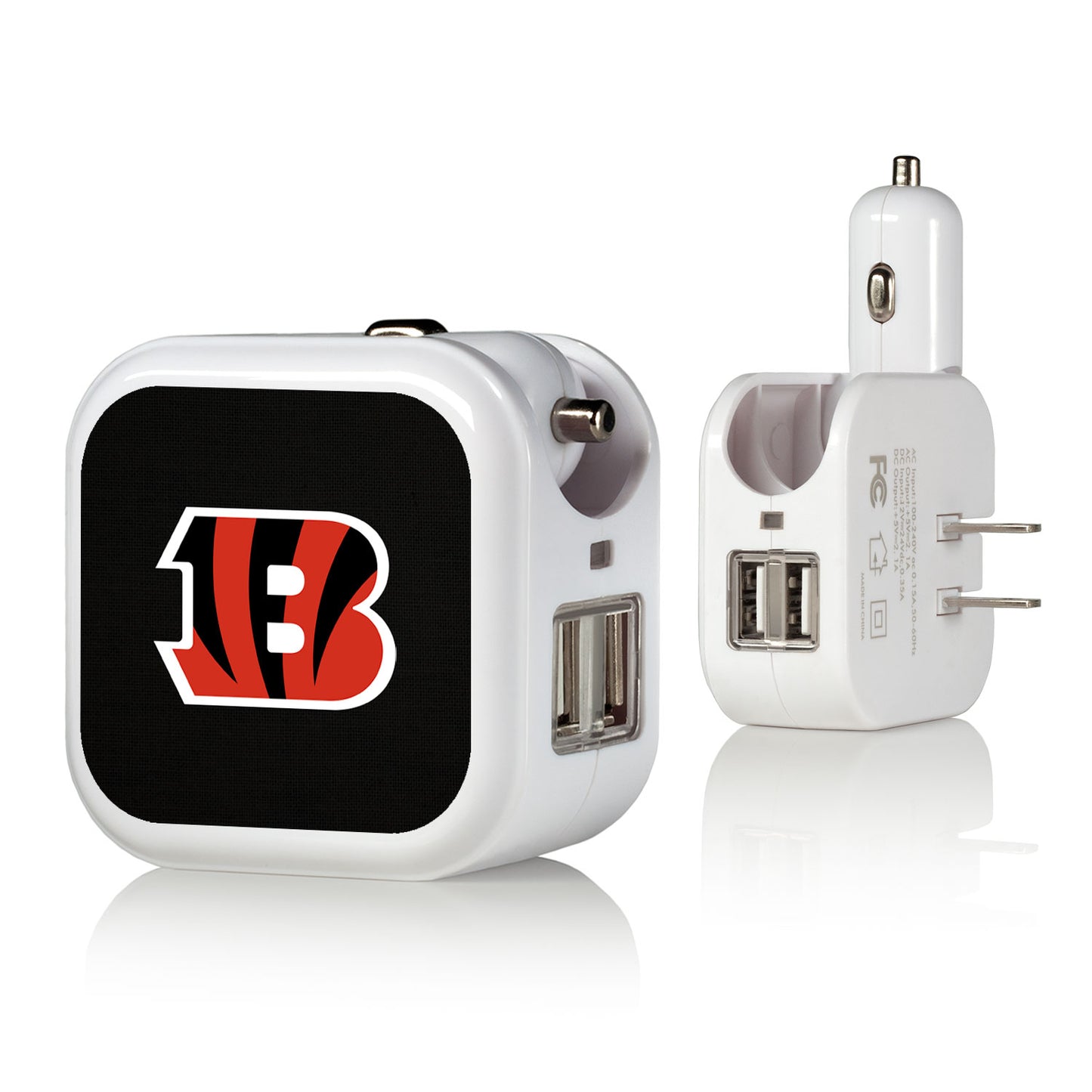 Cincinnati Bengals Solid Design USB Charger