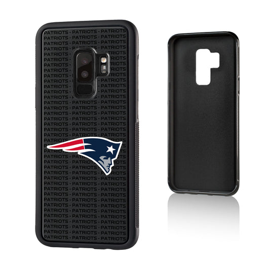 New England Patriots Galaxy Text Backdrop Design Bump Case