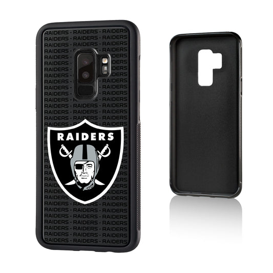 Las Vegas Raiders Galaxy Text Backdrop Design Bump Case