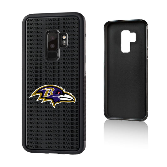 Baltimore Ravens Galaxy Text Backdrop Design Bump Case