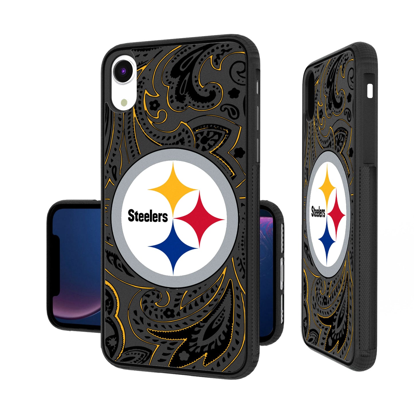 Pittsburgh Steelers iPhone Paisley Design Bump Case