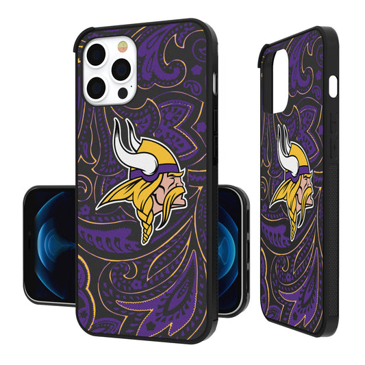 Minnesota Vikings iPhone Paisley Design Bump Case